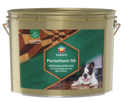 Лак алкид-уретановый ESKARO PARKETILAKK SE 30 для паркета Безцветный Базис С 1 л.