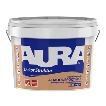 Фарба структурна фасадна Aura Dekor Struktur 10л