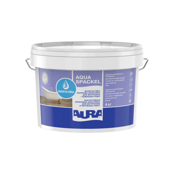Шпаклевка акриловая Aura Luxpro Aqua Spackel влагостойкая 4кг