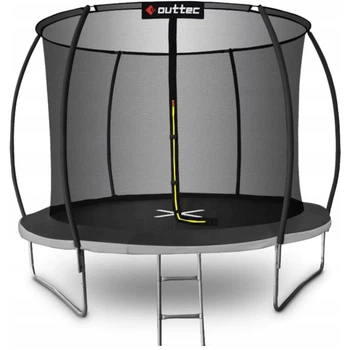Батут с внутренней сеткой Outtec Pumpkin 12 футов 374 см черно-серый (V376582)