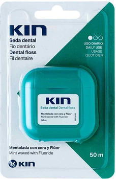 Зубна нитка Kin Вощена М'ята 50 м (8436026216026)