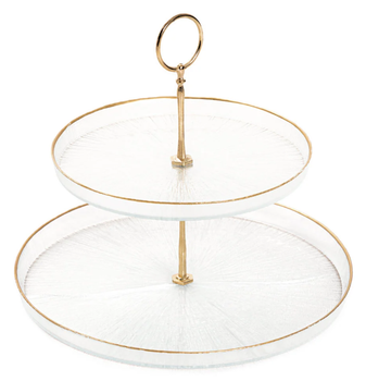 Patera HOMLA Monze dwupoziomowa transparentna 28 x 25 cm (5904183862095)