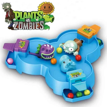Игровой набор Plants vs Zombies Настольная игра Битва шариками Горохострел Зубастик 2 - 3 игрока Растения против зомби N2