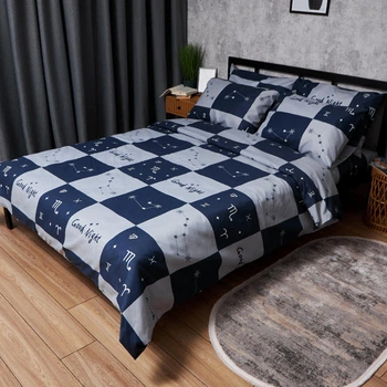 Комплект постільної білизни Moon&Star Микросатин Premium «Zodiac Dream» Сімейний 160х220х2 наволочки 4х50х70 (MS-820008118)