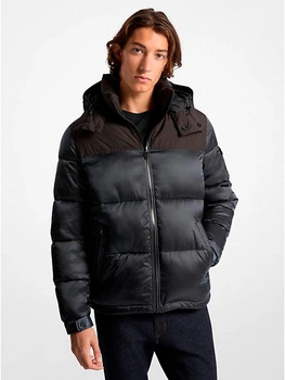 Куртка демисезонная с капюшоном мужская Michael Kors Montrose MC33492 L Черная (4413286656)