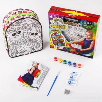 Рюкзак розмальовка Danko Toys CBP-01-01 C, My Color BagPack, Сови (CBP-01-01-RT)