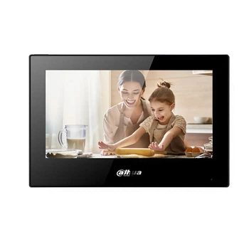 Відеодомофон з мікрофоном і динаміками Dahua DHI-VTH5321GB-W 1024×600 7" TFT LCD