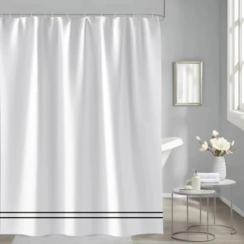 Шторка - фіранка для ванної TRENTO White 240х200 см біла (Tr65556)