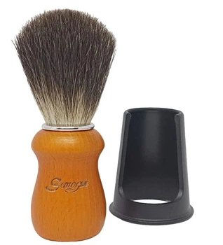 Помазок для гоління Semogue Pharos-C3 Pure Black Badger Yellow (Ворс Борсука)
