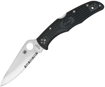 Карманный нож Spyderco Endura 4 VG-10 FRN полусеррейтор Black (870313)