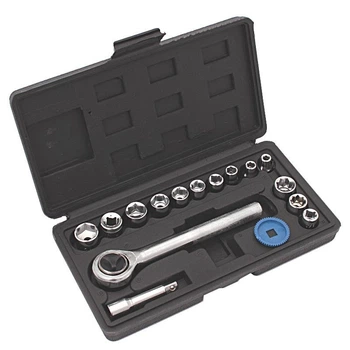 Набір головок 1/4", 6-13мм, 17од, XL-tools