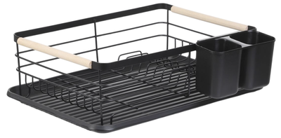 Ociekacz do naczyń HOMLA Plystre czarny 42 x 31 x 13 cm (5904183887197)