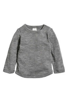 Лонгслів H&M сірий ECHYS018 62