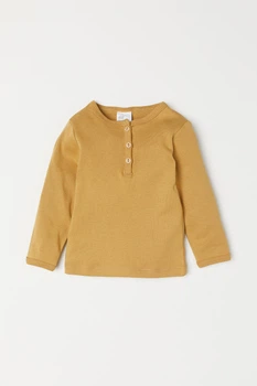 Лонгслів H&M гірчичний XAZ137089BTKB 80