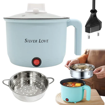 Рисоварка електрична 1,8л, 600Вт з антипригарним покриттям, Rice Cooker / Електрокаструля / Пароварка (L)
