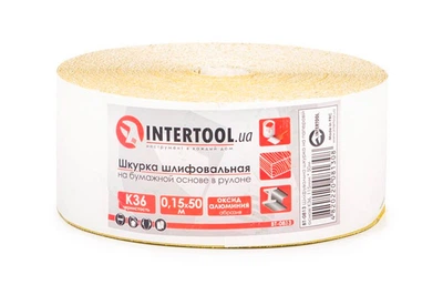 Шлифовальная шкурка Intertool - 115 мм x 50 м x P36 бумага 1 шт.