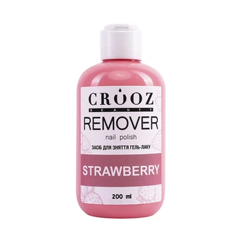 Cредство для снятия гель лака Crooz Remover Nail Polish Strawberry 200 мл