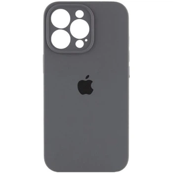 Чохол Silicone Premium case з захистом камери для iPhone 16 Pro Full Camera Protective dark grey 2273