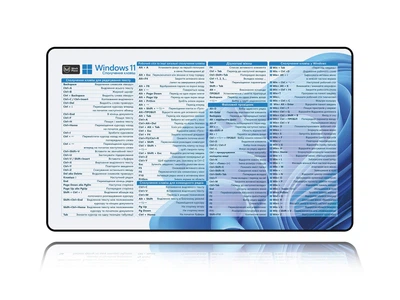 Ігрова поверхня WorkPlaceShop Сполучення клавіш для Windows 11 Light 300х500 мм