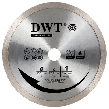 Диск алмазный отрезной DWT DADD-RW22180
