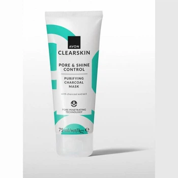 Очищающая маска с экстрактом древесного угля AVON CLEARSKIN 75 мл (43711355)