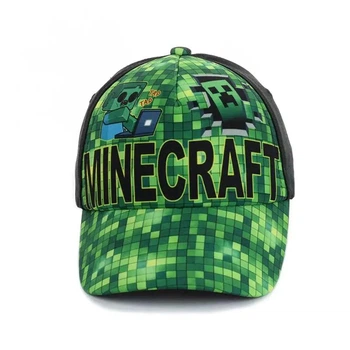 Детская кепка на липучках Майнкрафт (Minecraft) 52-55 см Зеленый