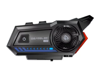 Гарнітура GEARELEC X5 Bluetooth для мотоциклетного шолома з FM-радіо, голосовим керуванням та сигнальним світлом