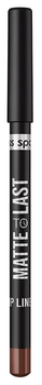 Олівець для губ Miss Sporty Matte To Last 600 Chocolate 1.2 г (3616305210227)