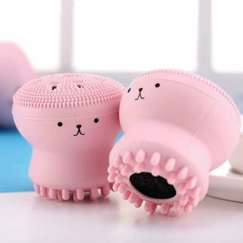 Силіконова щітка для очищення пор і масажа обличчя Etude House My Beauty Tool Exfoliating Jellyfish Silicon Brush