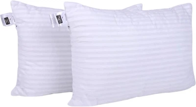 Набор подушек MirSon Сolor Fun Line 17-0605 Stripe White № 0126 Silk средняя 50x70 см 2 шт (2200011158198)