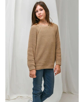 Джемпер для девочки Mari ART KNIT бежевый, 140-146см 027437