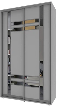 Шкаф-купе двухдверный Matro (Luxe Studio) Классик 140x60x240 см Белое дерево (14811235-914)