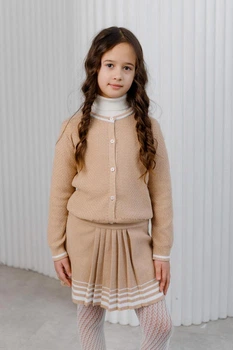 Детская кофта ART KNIT Герда бежевая, 140-146см 039663