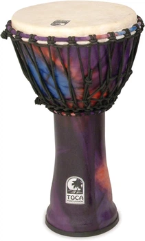 Джембе Toca Freestyle Rope Tuned SFDJ-10WP (10") Woodstock Purple (G-TO803205)