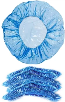 Шапочка для душа, прозрачная, синяя, 5 шт. - Cosmo Shop 5шт (1373051-27235760)