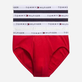 Набір трусів брифів чоловічих бавовняних Tommy Hilfiger 0855751-001 L 4 шт Комбінований (199243997630)