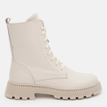 Женские демисезонные берцы кожаные высокие Ashoes 2905/3 40 25.5 см Св.Бежевые (ROZ6501005199)