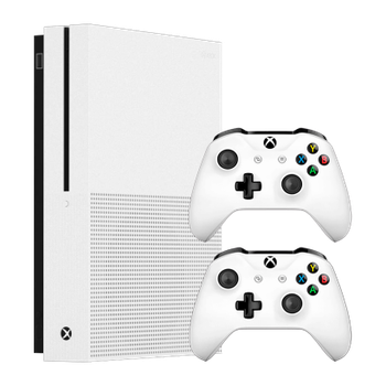 Набор Консоль Microsoft Xbox One S 1TB White Б/У + Геймпад Беспроводной Version 2 2шт