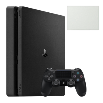 Набор Консоль Sony PlayStation 4 Slim 500GB Black Б/У + Геймпад Беспроводной DualShock 4 Version 2 + Коробка White