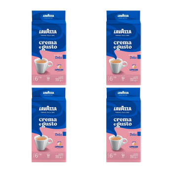 Набір Кава Мелена 4шт Lavazza Crema e Gusto Dolce 250g
