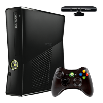 Набор Консоль Microsoft Xbox 360 S Freeboot 250GB Black + 5 Встроенных Игр Б/У + Сенсор Движения Проводной Kinect + Геймпад Беспроводной