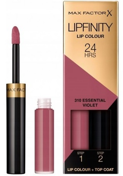 Рідка помада для губ Max Factor Lipfinity Lip Color 2 в 1 310 Essential Violet 4.2 г (8005610624280)