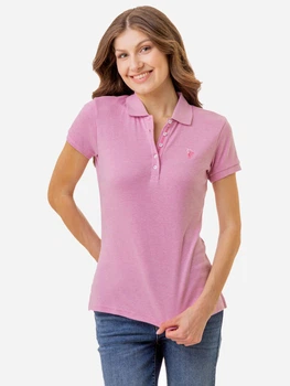 Поло женское U.S. Polo Assn 216087-9800A(pink sunset heather) XS Розовое (786660648133)