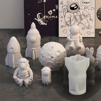 Форма для свічки 3D "Космічна ракета 3" 7 см
