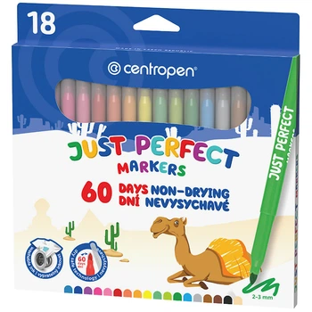 Фломастери Centropen Perfect 2510, 18 кольорів (2510/18)