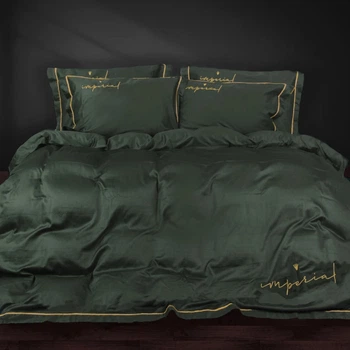 Простынь MirSon Imperial&nbsp;Satin&nbsp;Emerald 240x260 см (2200008576523)