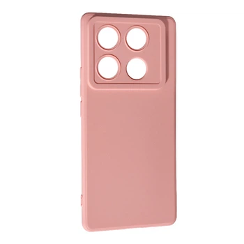 Силиконовый чехол SMTT для Infinix Note 40 Pro Pink Sand