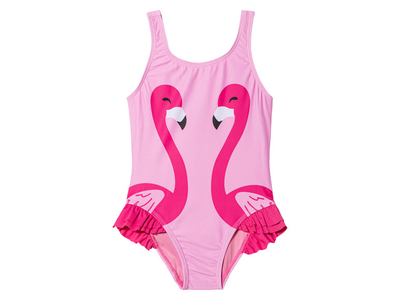 Купальник слитный с рюшами для девочки Lupilu LYCRA® 443435 122-128 см (6-8 years) Розовый