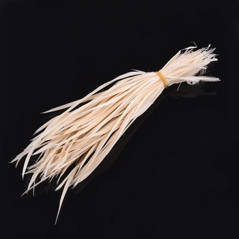 Перо гусиное, Окрашеное, Персиковый, 150-265x3-4мм, 100шт/упак