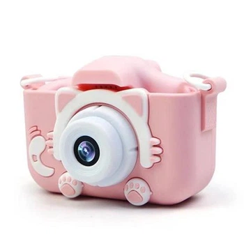 Детская Камера XO XJ01, 40MP, HD, TF, 200mAh, Розовый